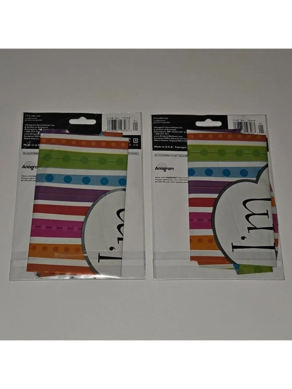 NEW 2 I'm Sorry Foil Balloons Lot 17
